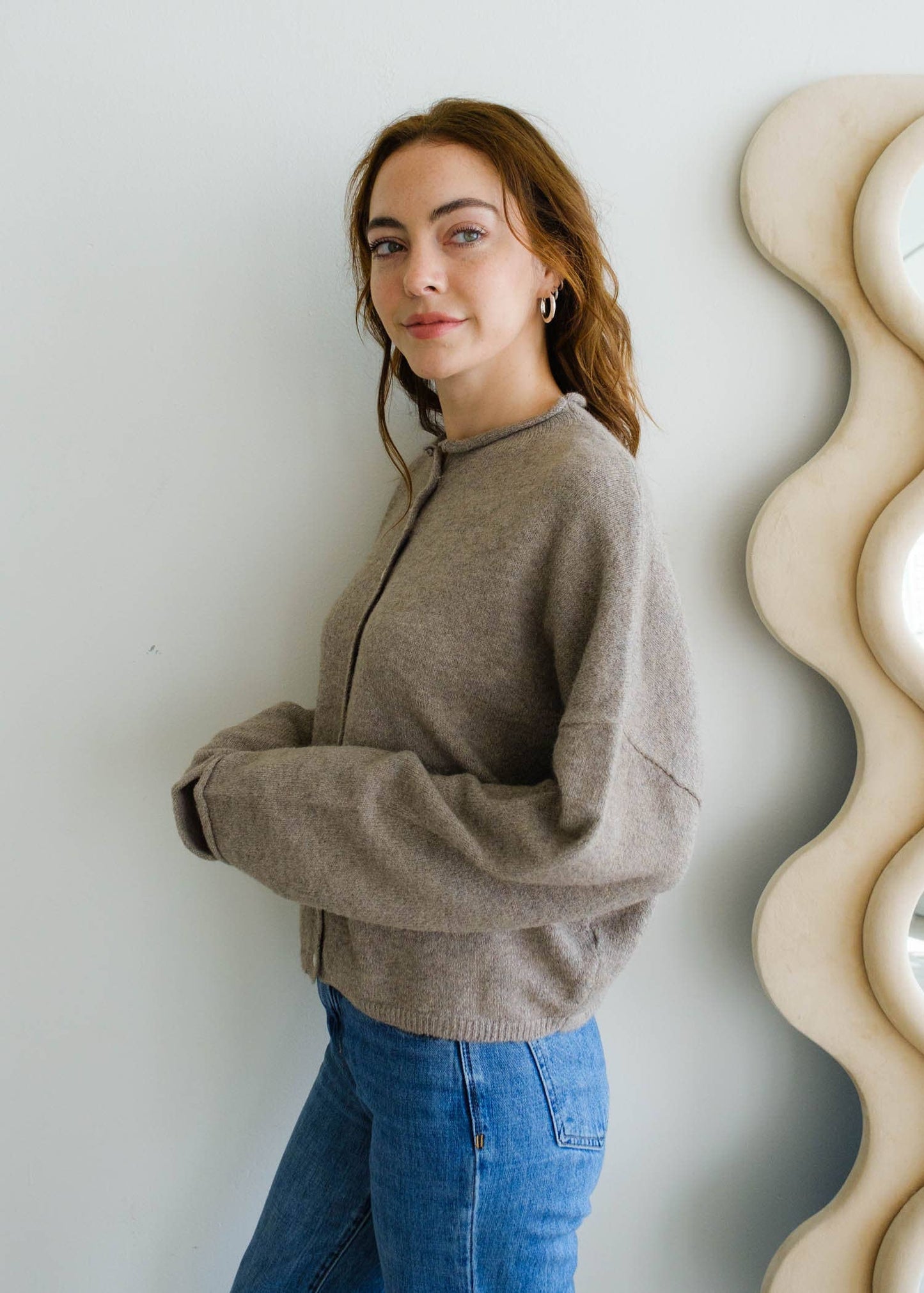 Piper Cardigan in Mocha