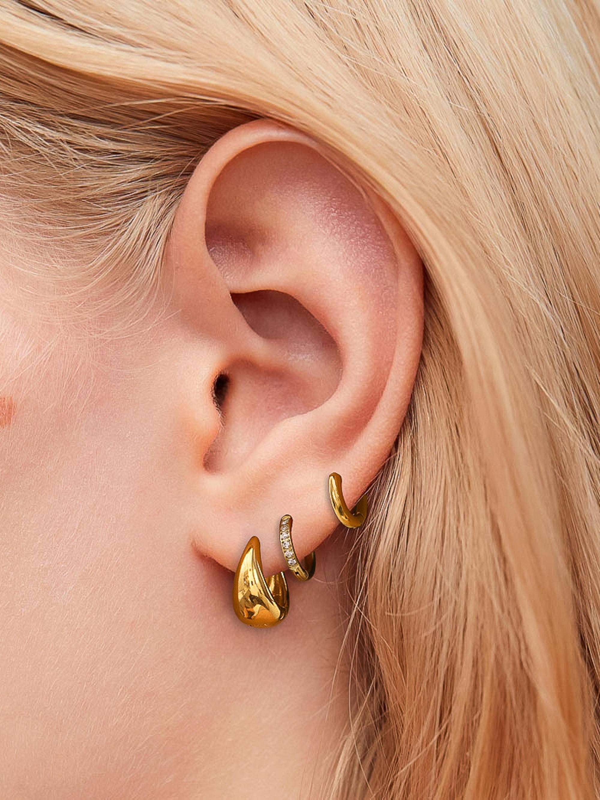 Elena Hoop Earring Set