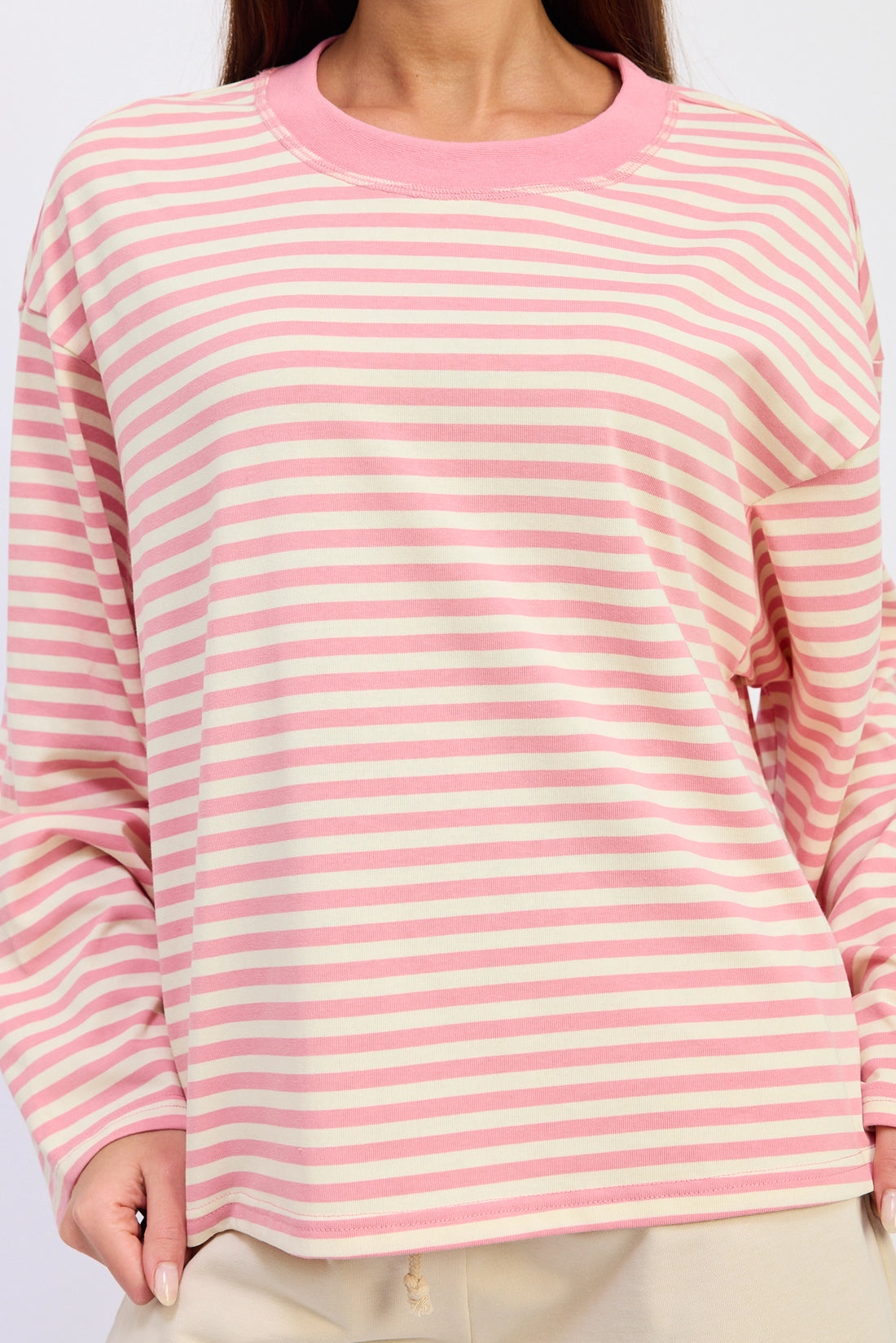 Mindy Stripe Top in Pink
