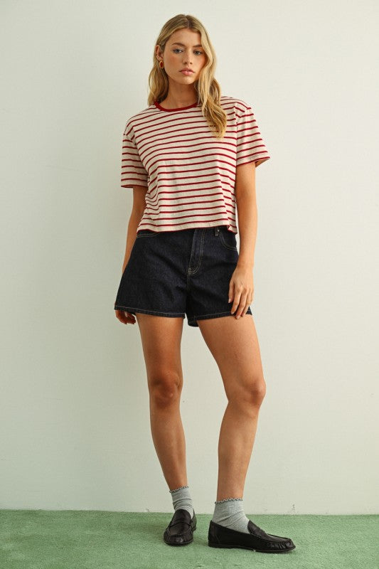 Essential Red Stripe Tee