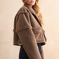 Reversible Suede/Sherpa Jacket