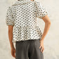 Linen Polka Dot Top