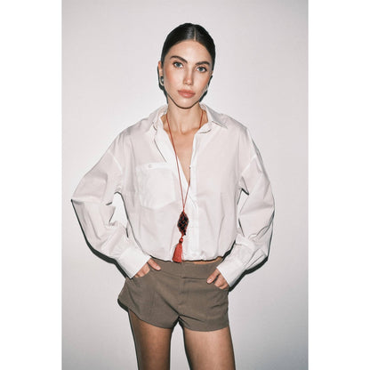 Carlotta Button-Down Shirt in White