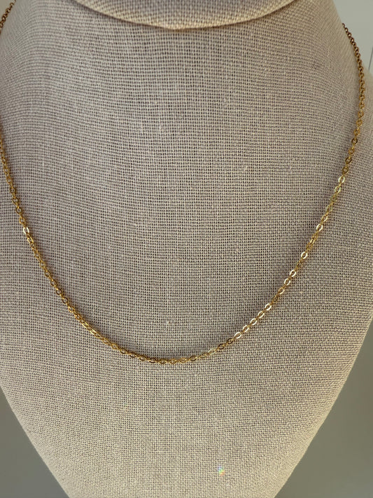 Cable Necklace in Gold