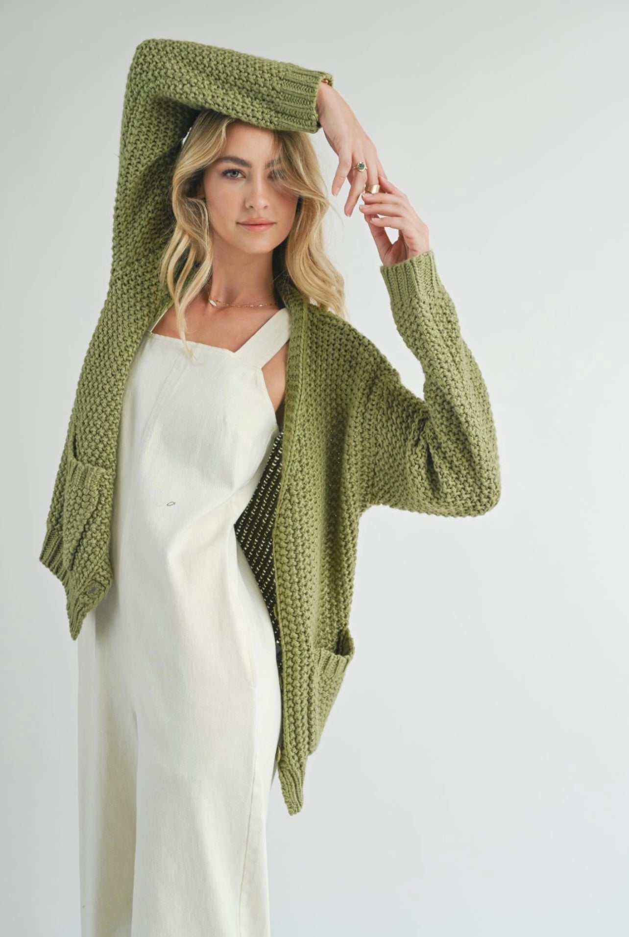 Eleanor Cardigan in Matcha