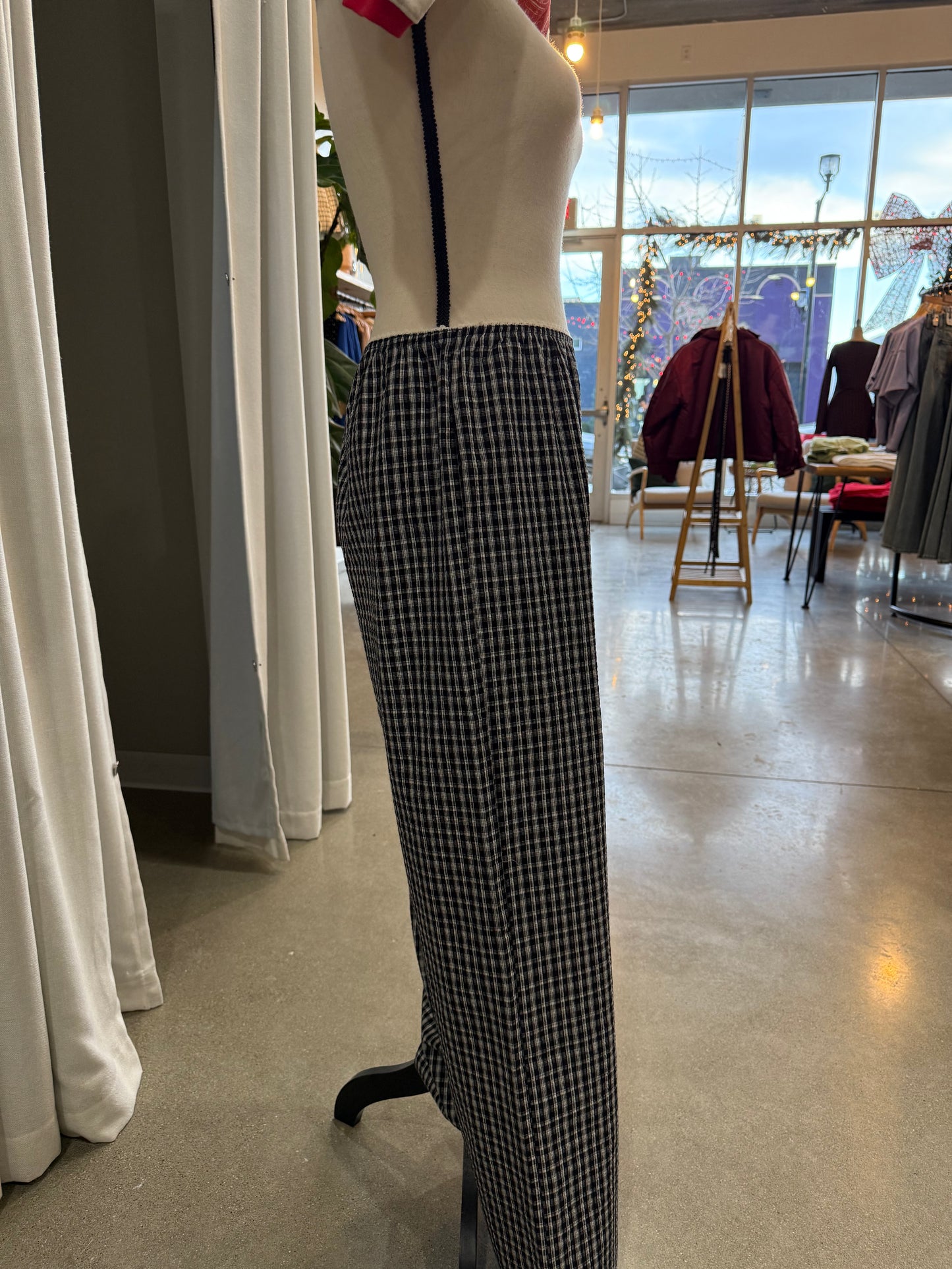 Checker Seersucker Pants