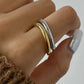 Double Two Tone Ring