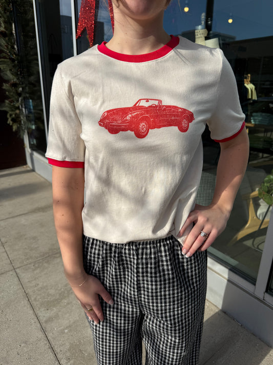 Vintage Car Print Tee