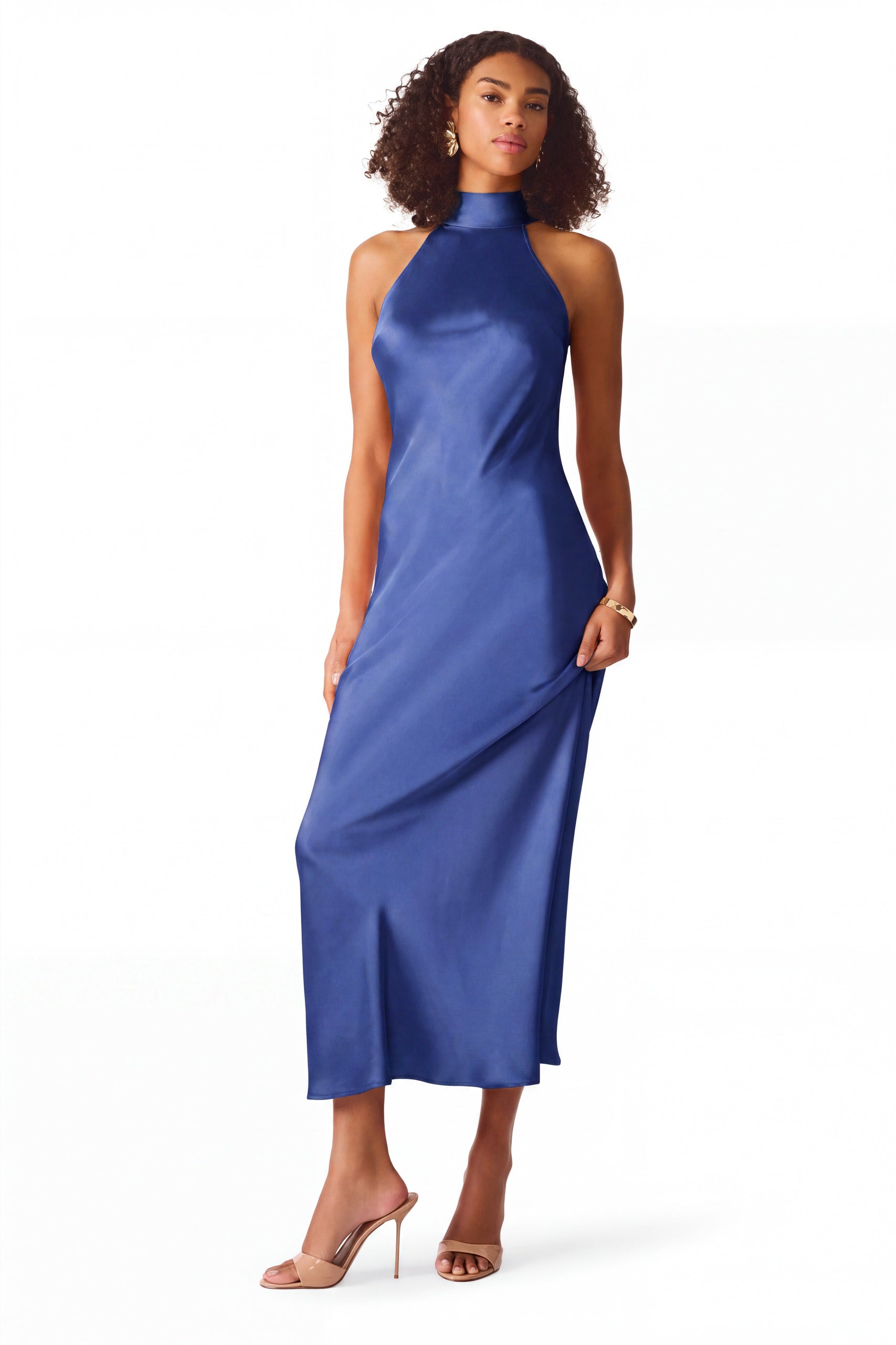 Lara Dress in Deep Blue