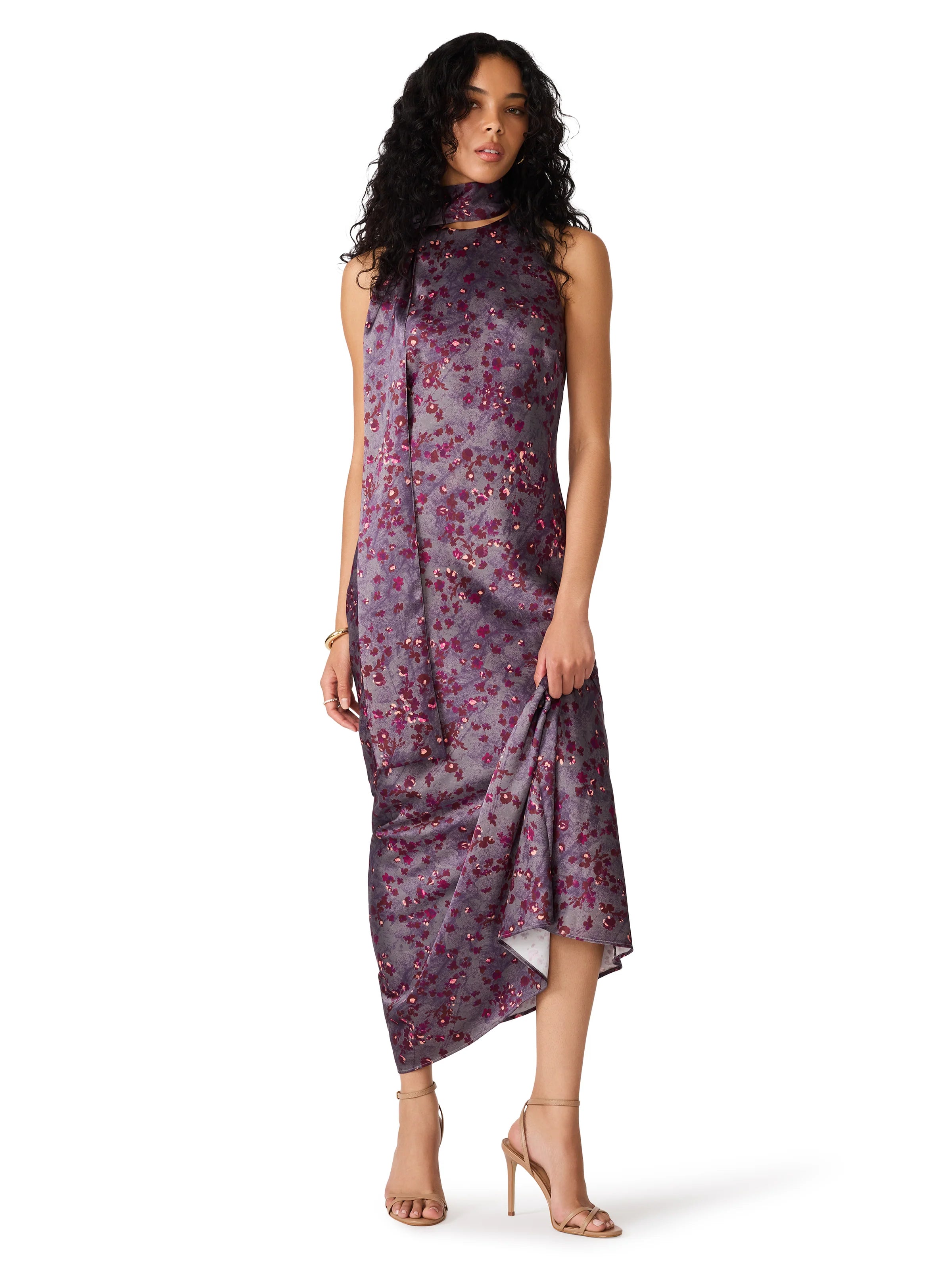 Jaiden Dress in Feather Grey