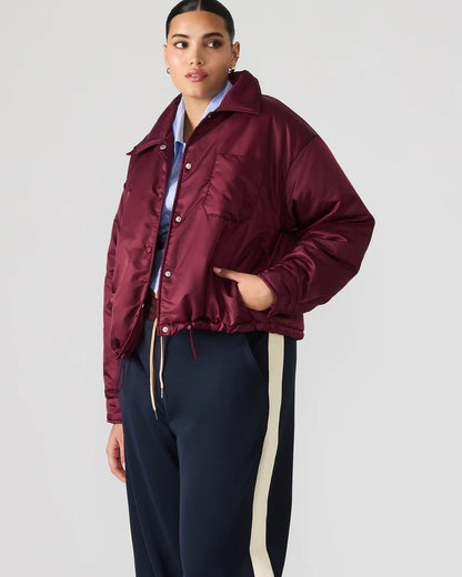 Selma Jacket Wine | Steve Madden