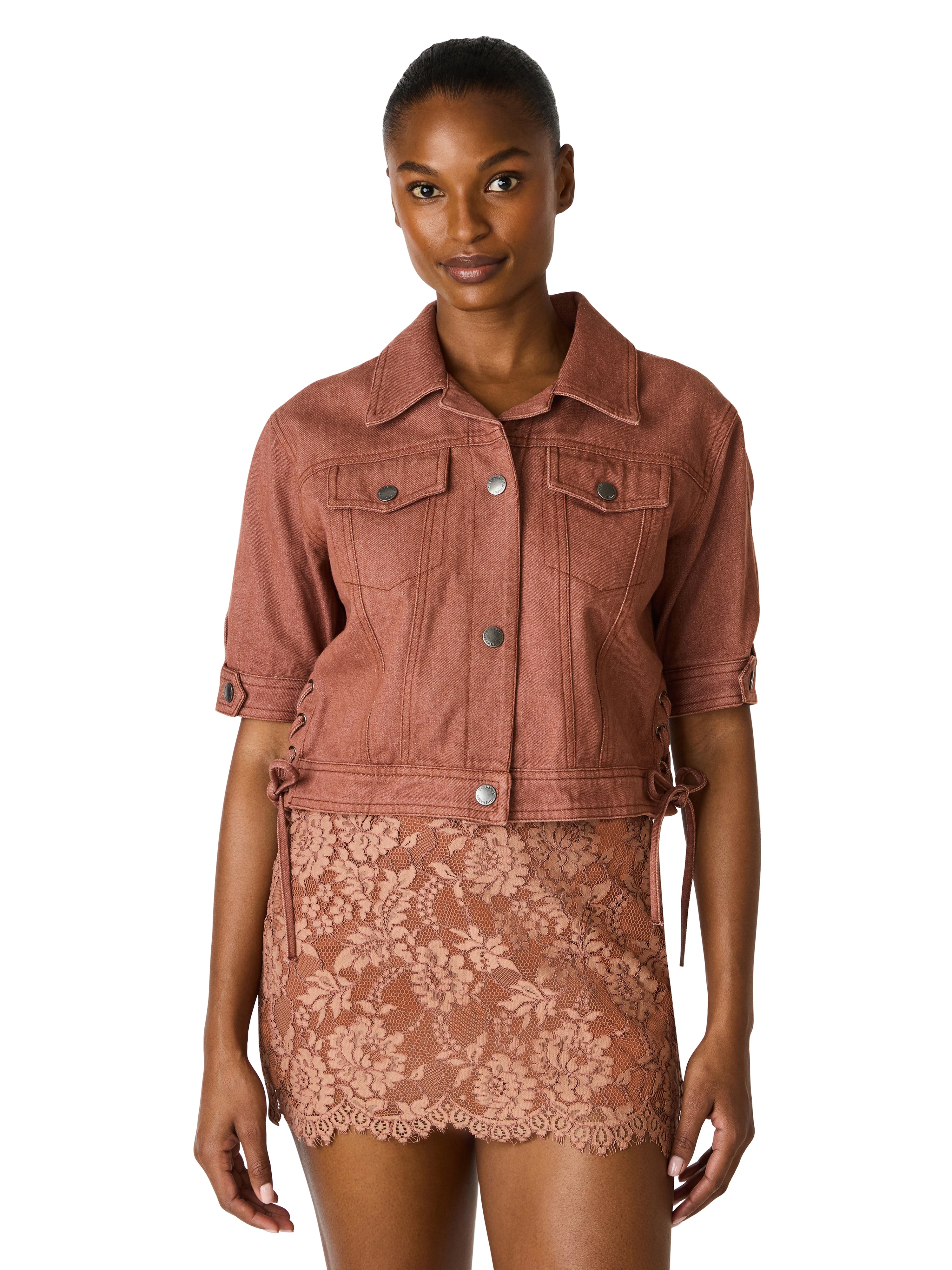 Blu Jacket in Rust