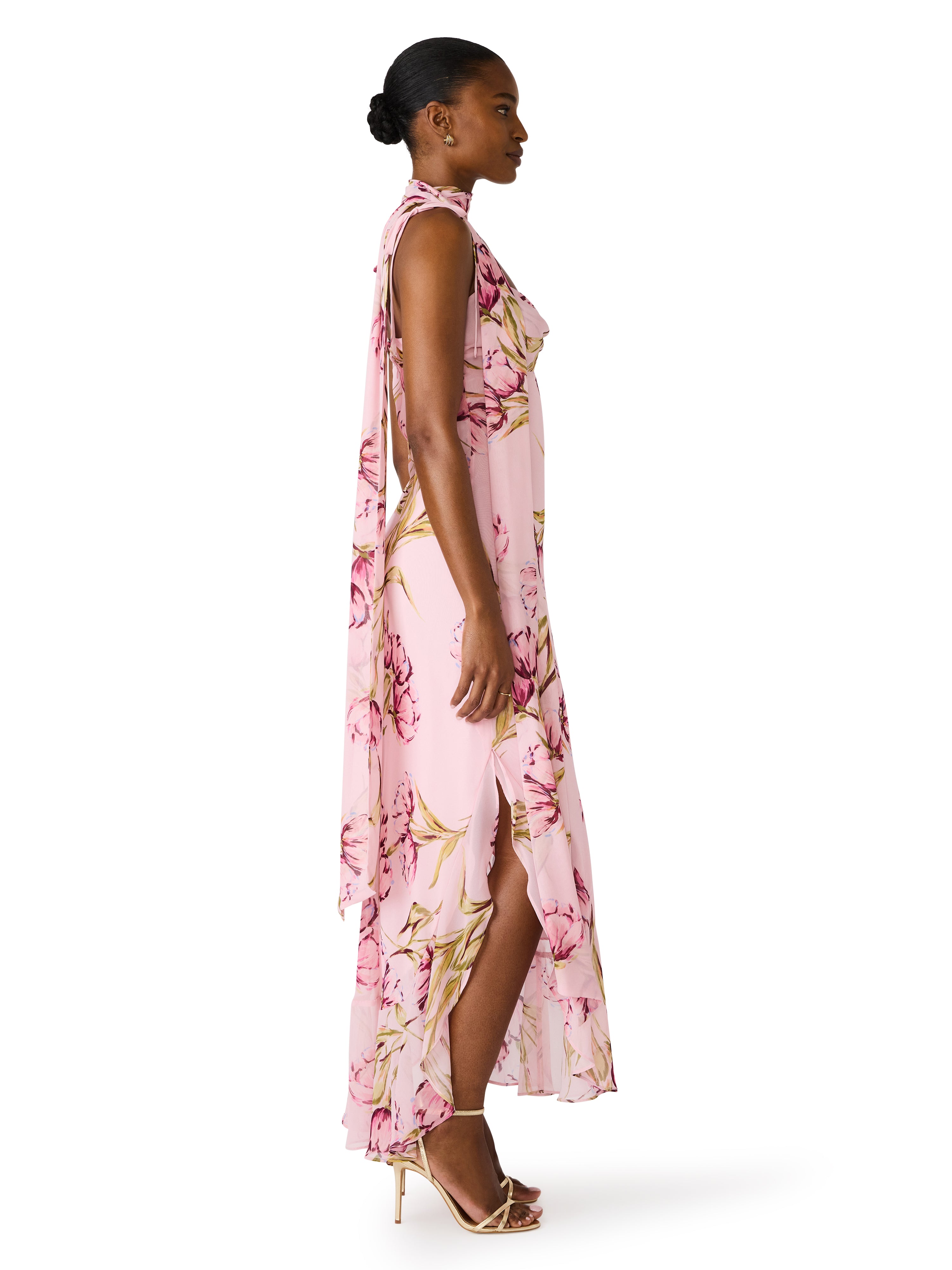 Jaila Dress in Rosette Pink