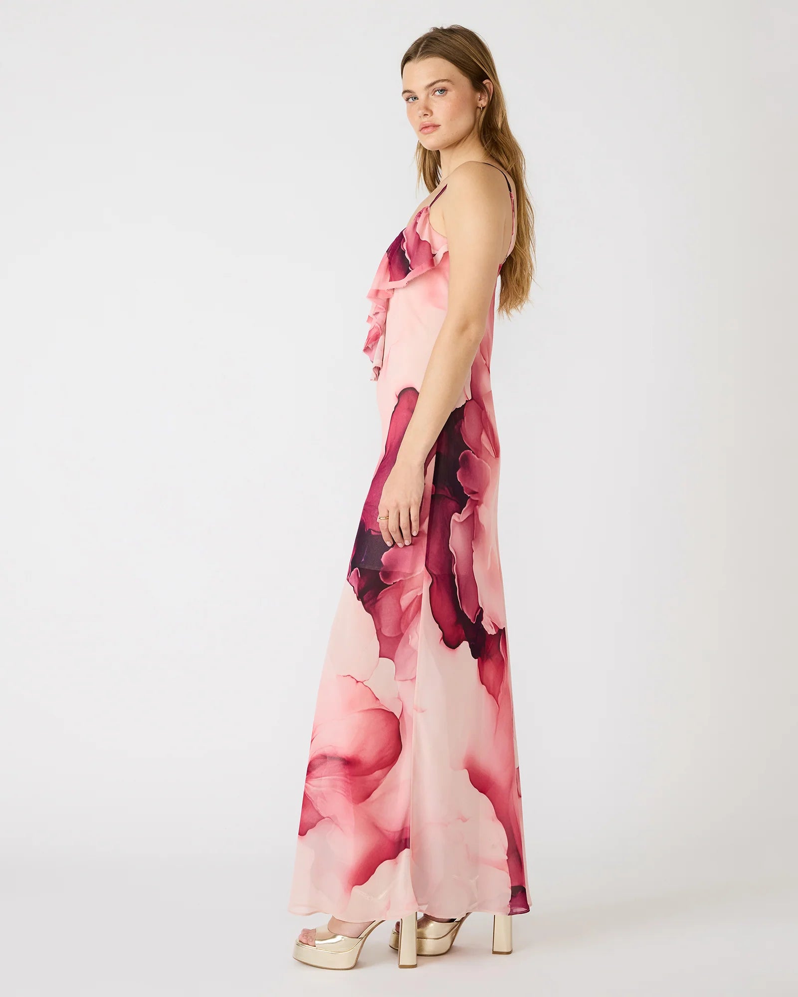 Maxinia Dress in Coral Cloud