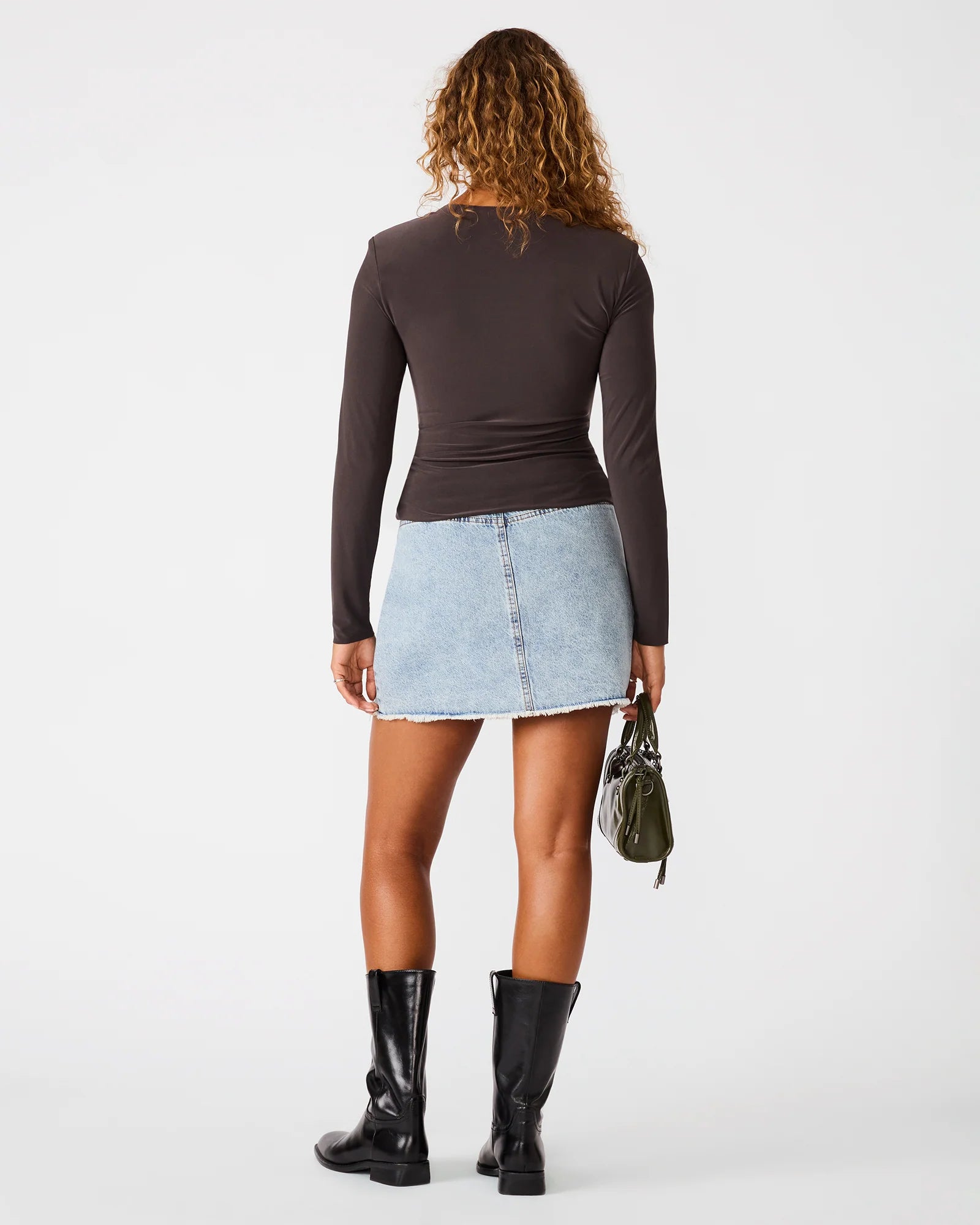 Seline Knit Top in Dark Espresso