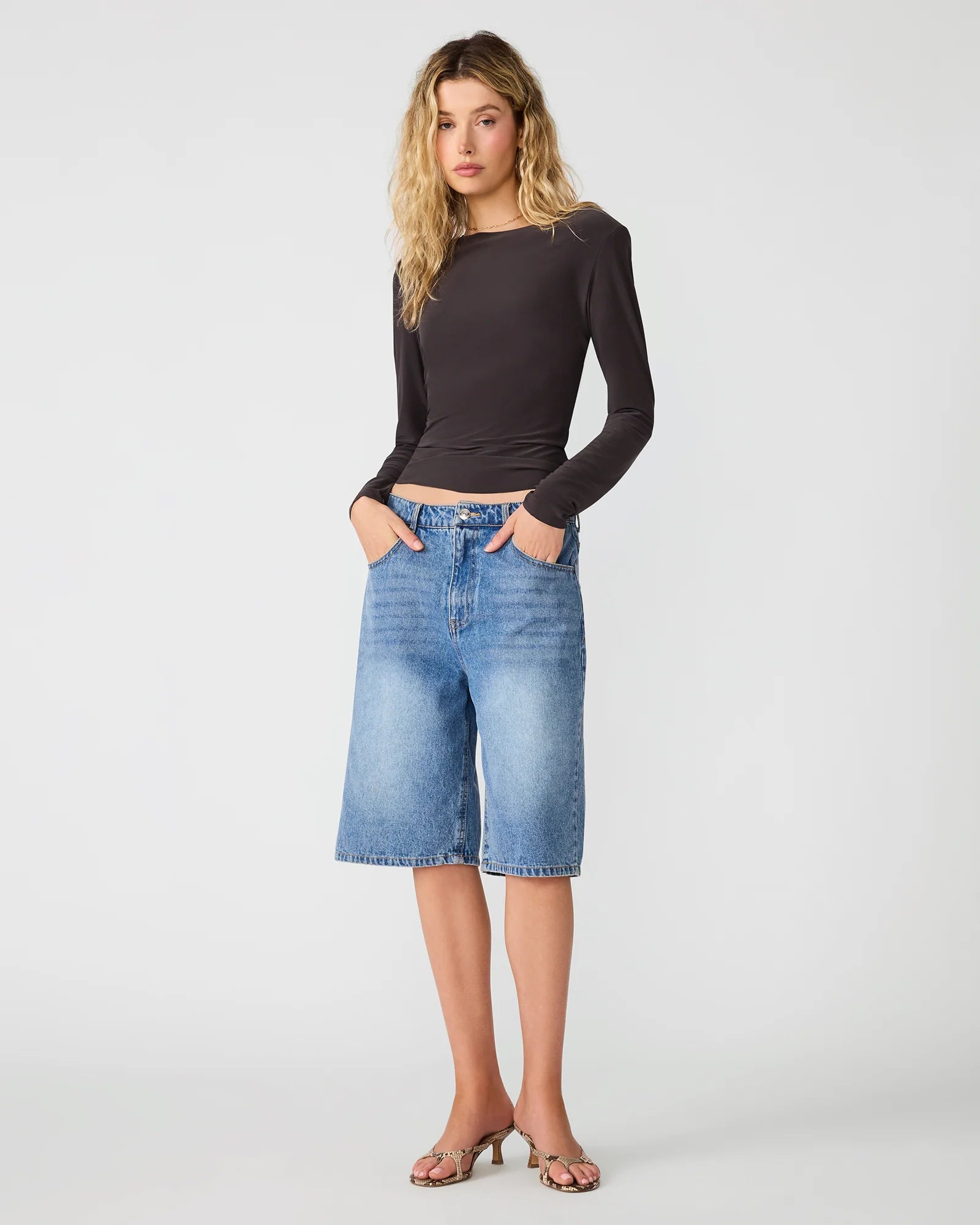 Seline Knit Top in Dark Espresso