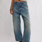 Deep Trance Dropped Boyfriend Jeans in From Beyond