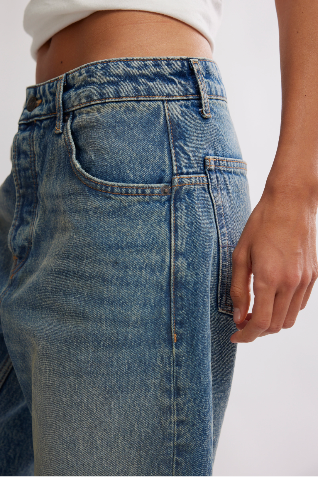 Deep Trance Dropped Boyfriend Jeans in From Beyond