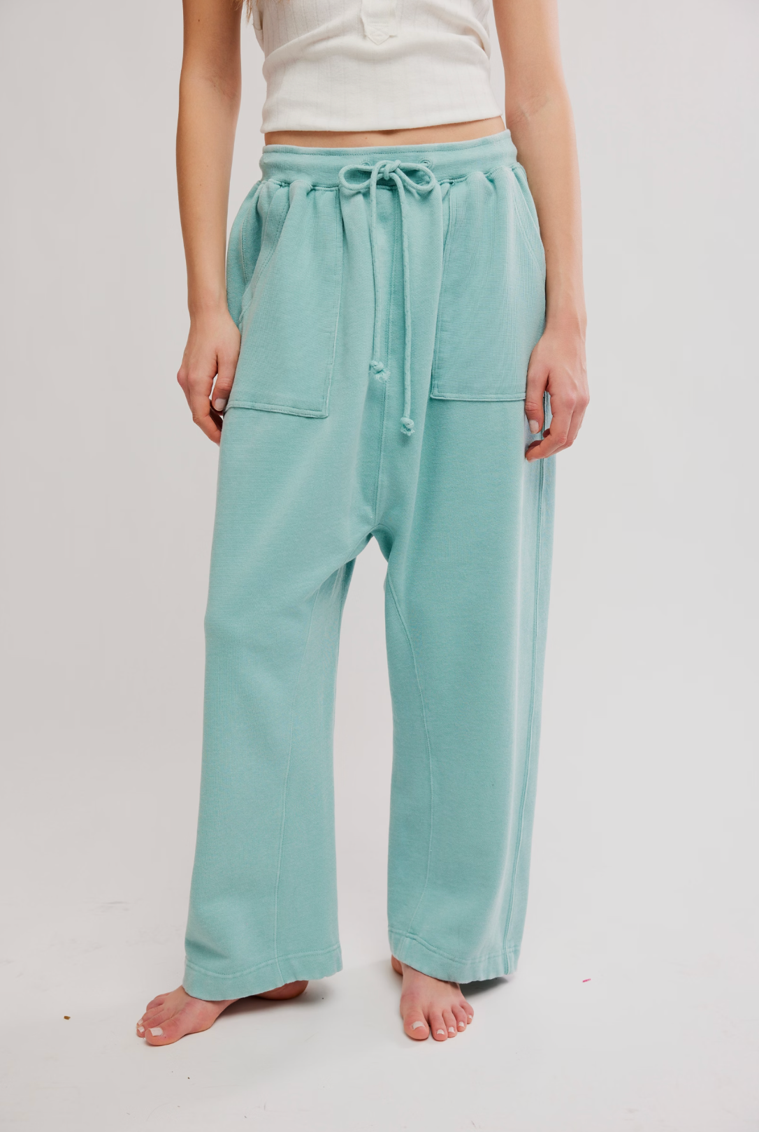 Slow It Down Harem Pant in Aqua