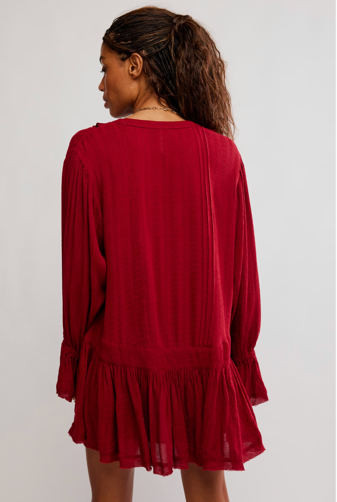 Haute Heirloom Mini Dress in Red Dahlia