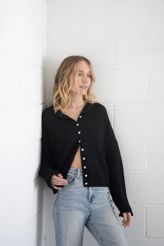 Piper Cardigan in Black