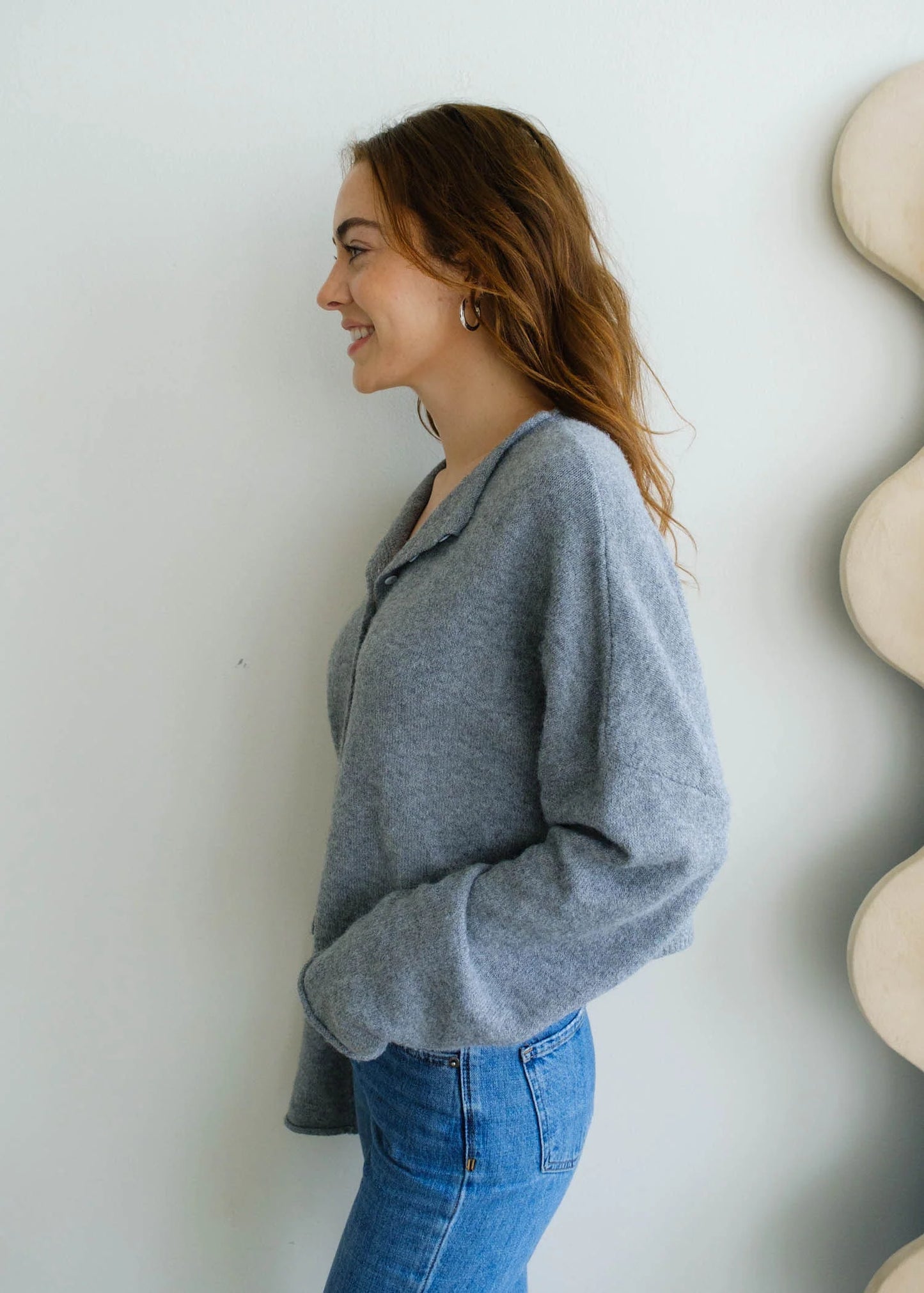 Piper Cardigan in Heather Grey