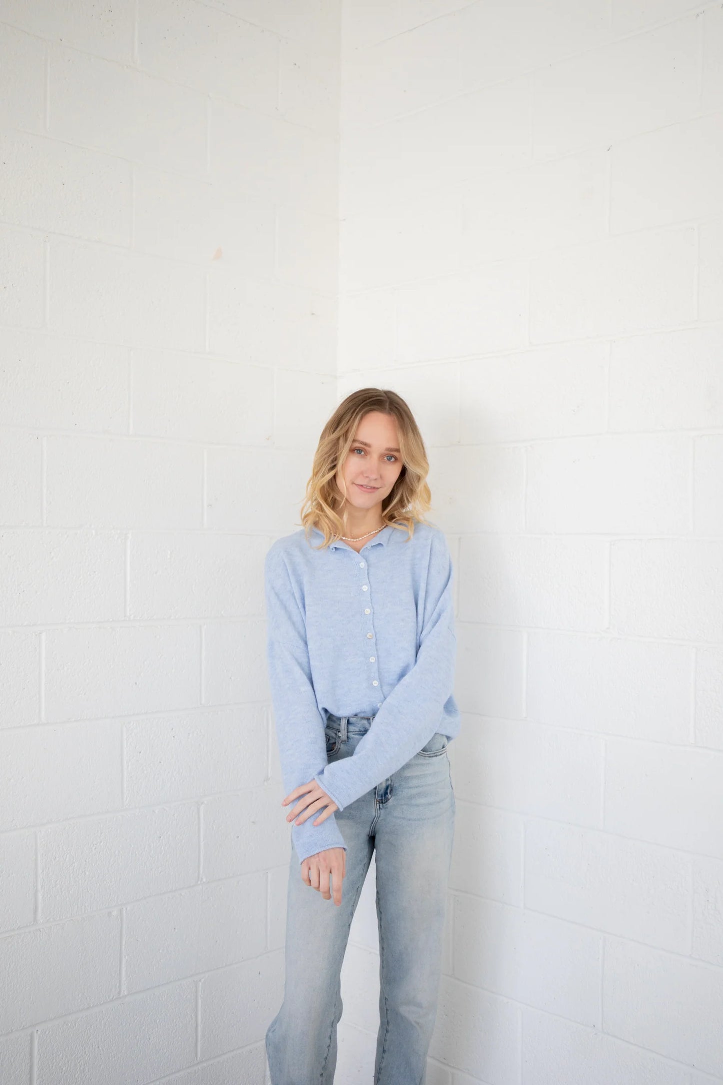 Piper Cardigan in Sky Blue