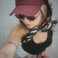 Cotton Classic Ball Cap in Maroon
