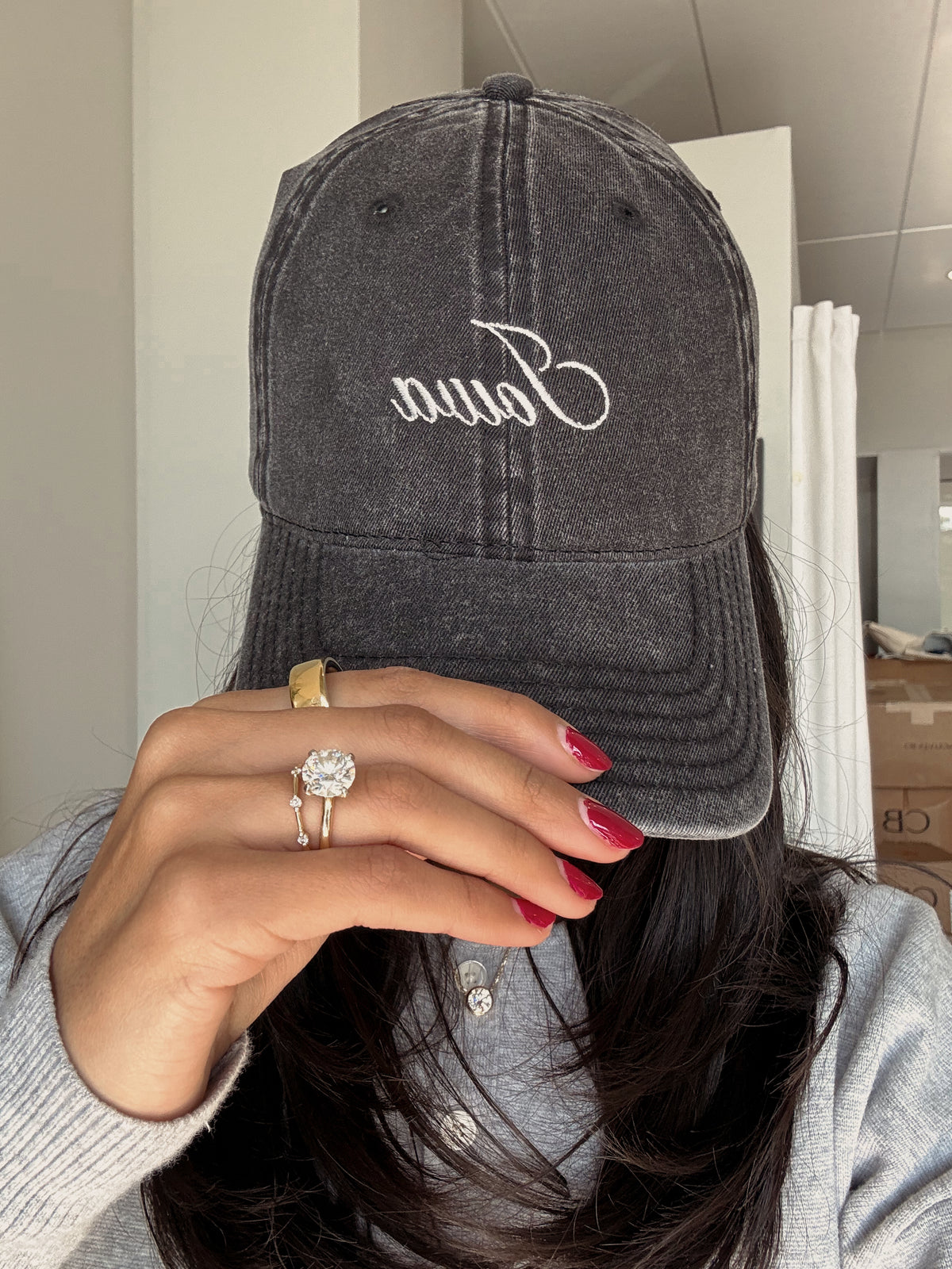 "Iowa" Embroidered Cotton Hat