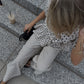 Linen Polka Dot Top