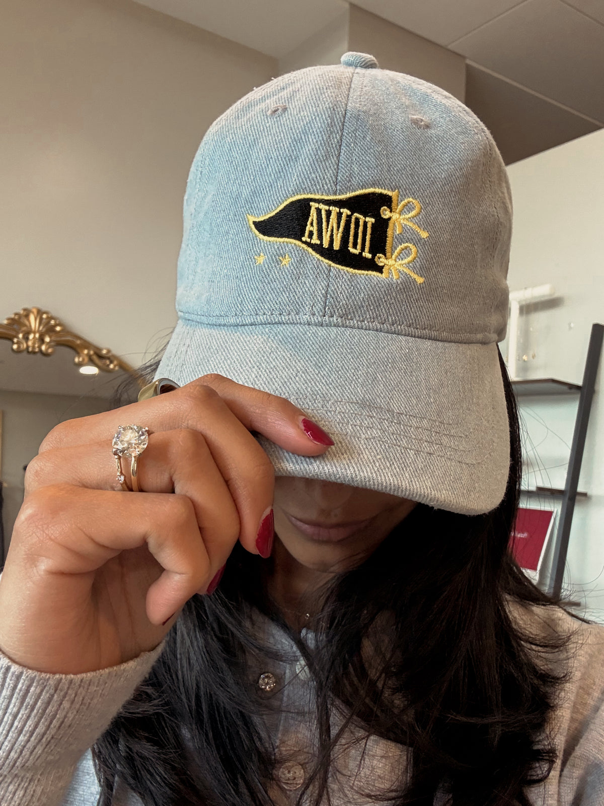 Iowa Flag Embroidered Hat