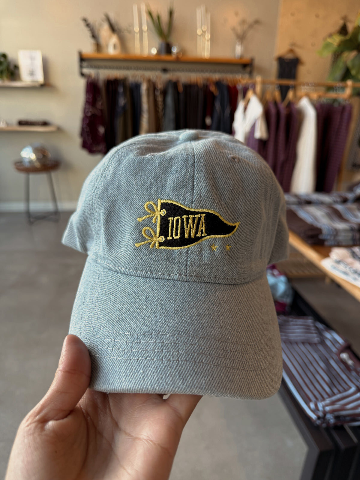 Iowa Flag Embroidered Hat