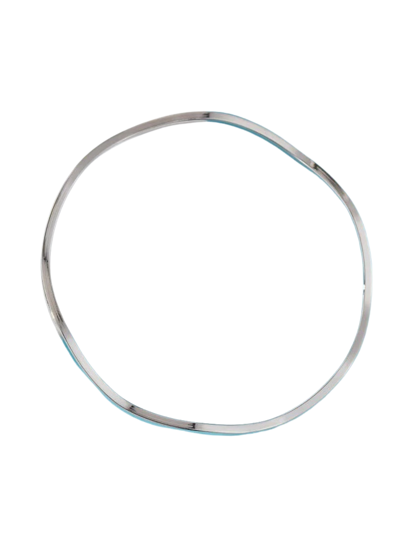 Wave Bangle in Silver