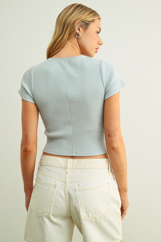 Malissa Button Tee