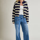Navy Multi Stripe Cardigan