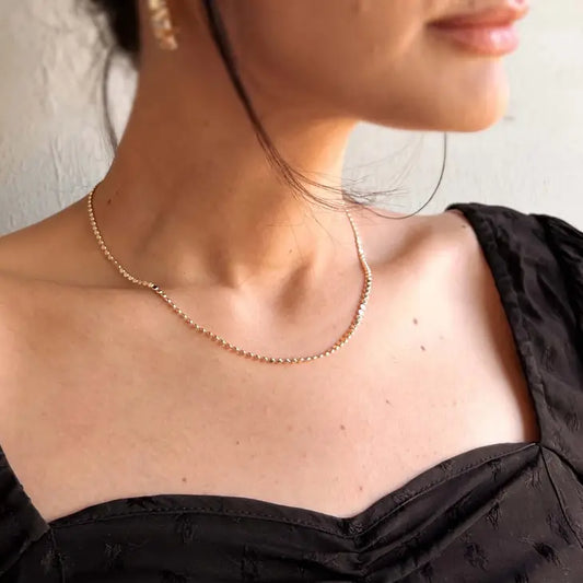 Flat Ball Necklace