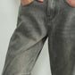 Grey Wash Slouchy Jeans