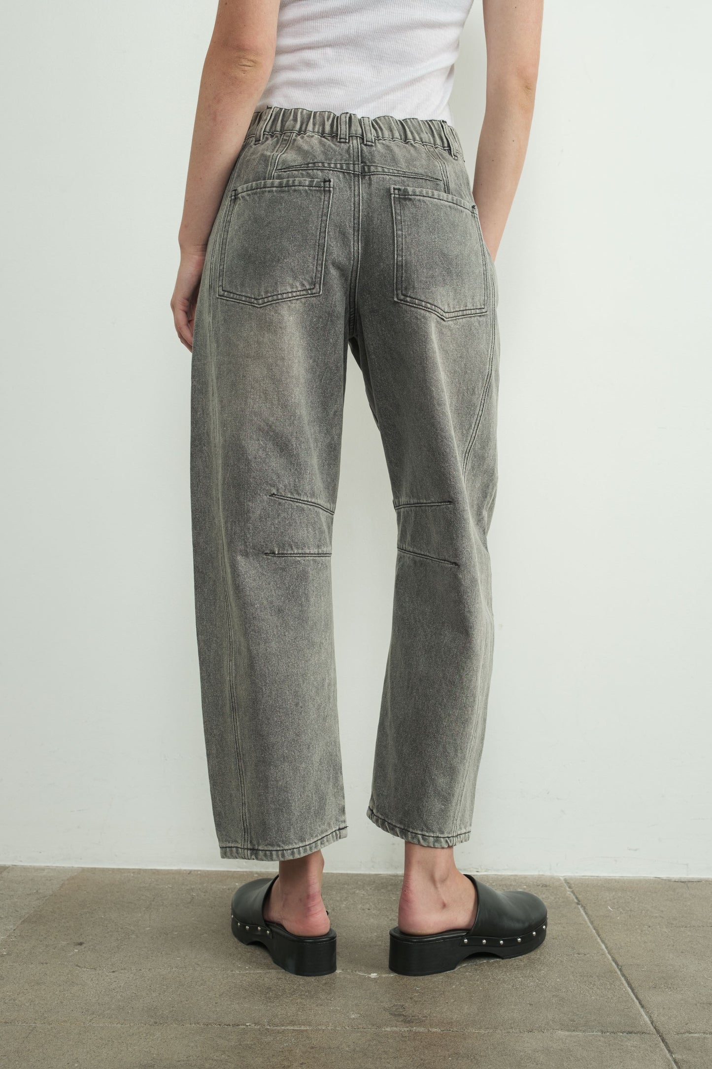 Grey Wash Slouchy Jeans