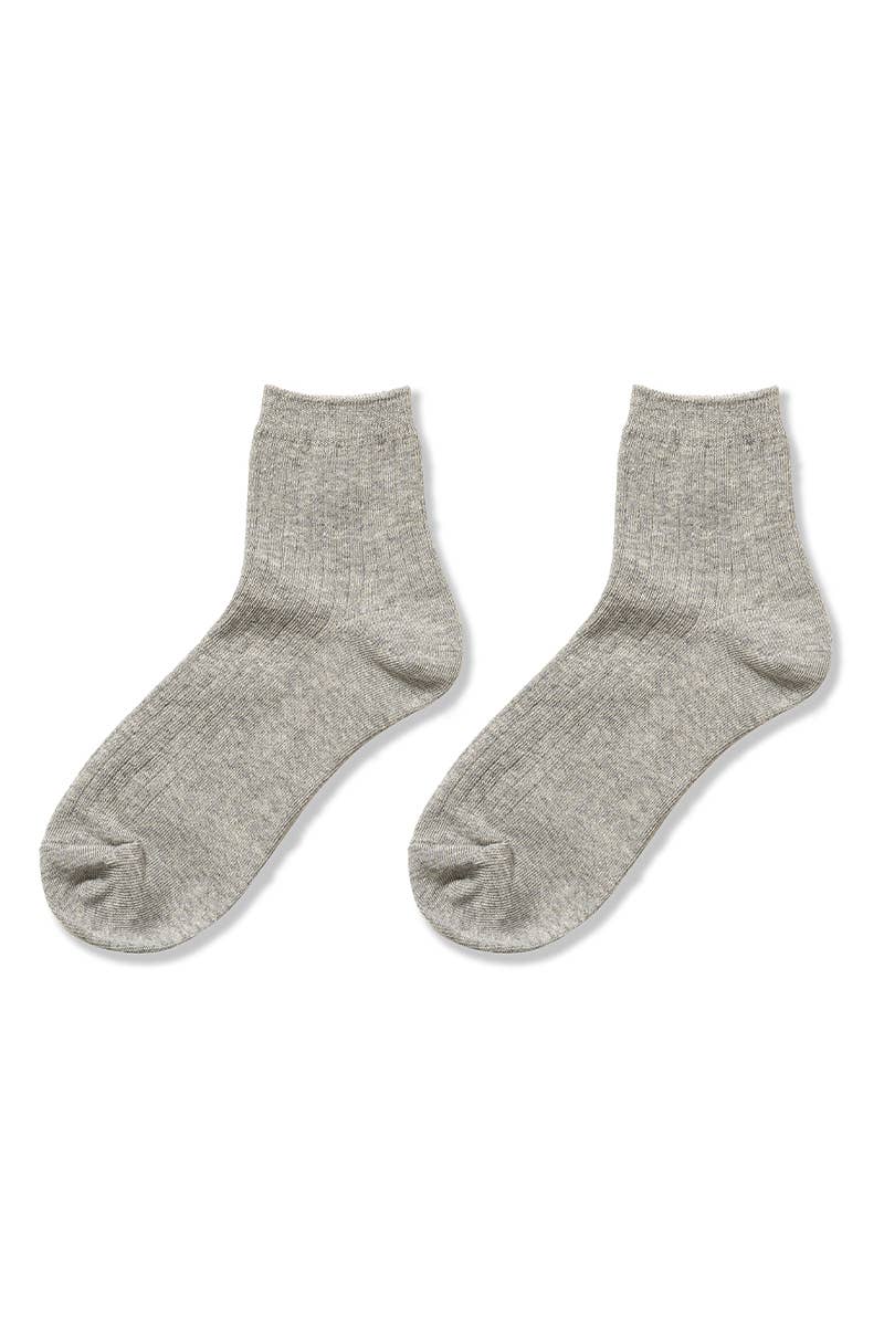 Cotton Crew Socks | Black