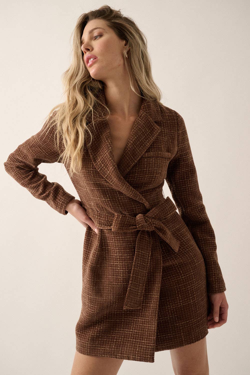 Tweed Notch Blazer/Dress