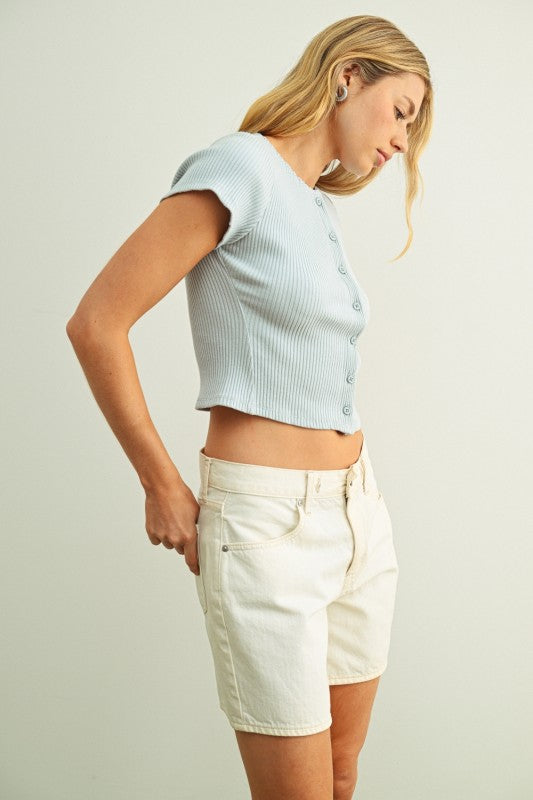 Malissa Button Tee
