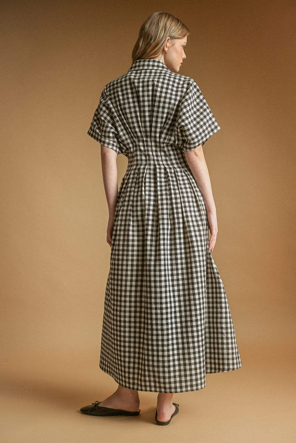 Gingham Button Down Dress