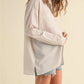 Beige Stripe Button Down