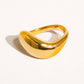 Wavy Band Ring in Gold