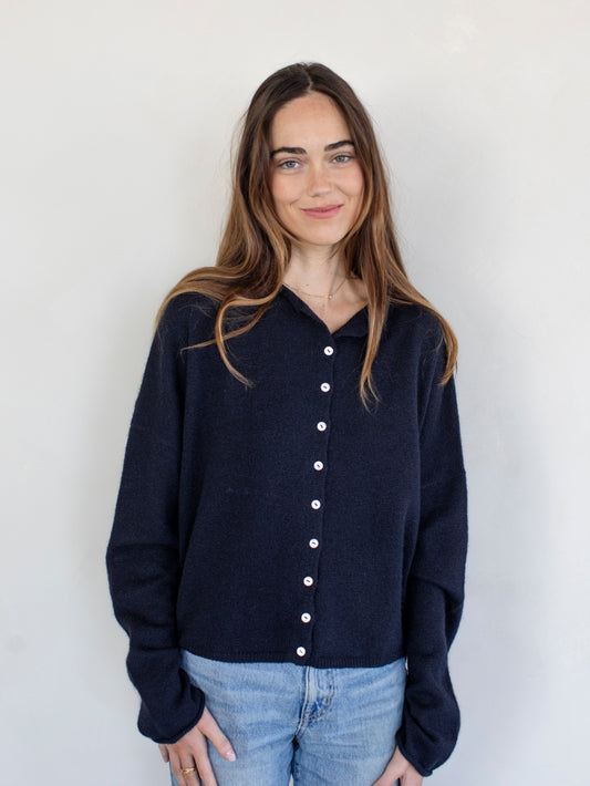 Piper Cardigan in Midnight