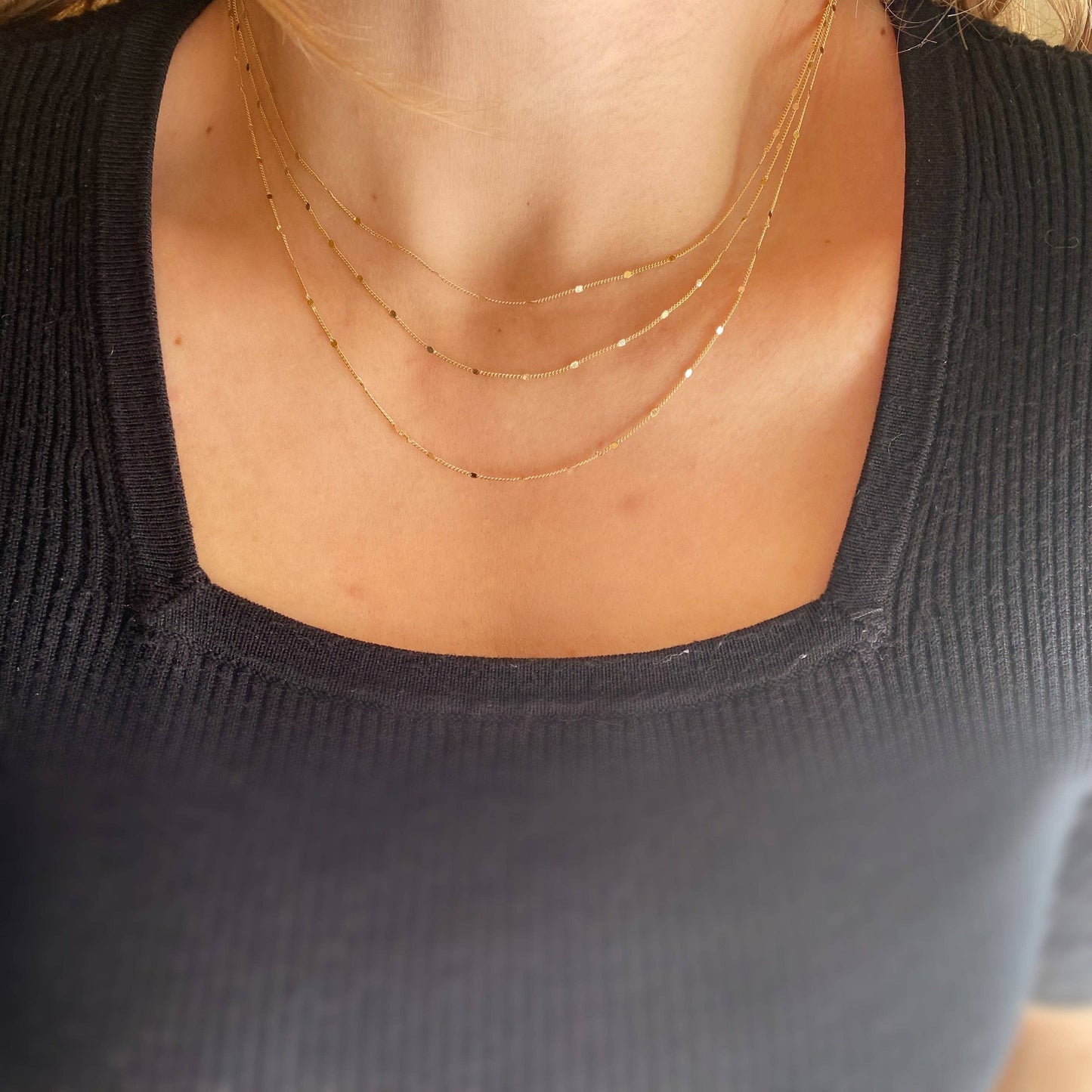 Pressed Curb Chain Necklace