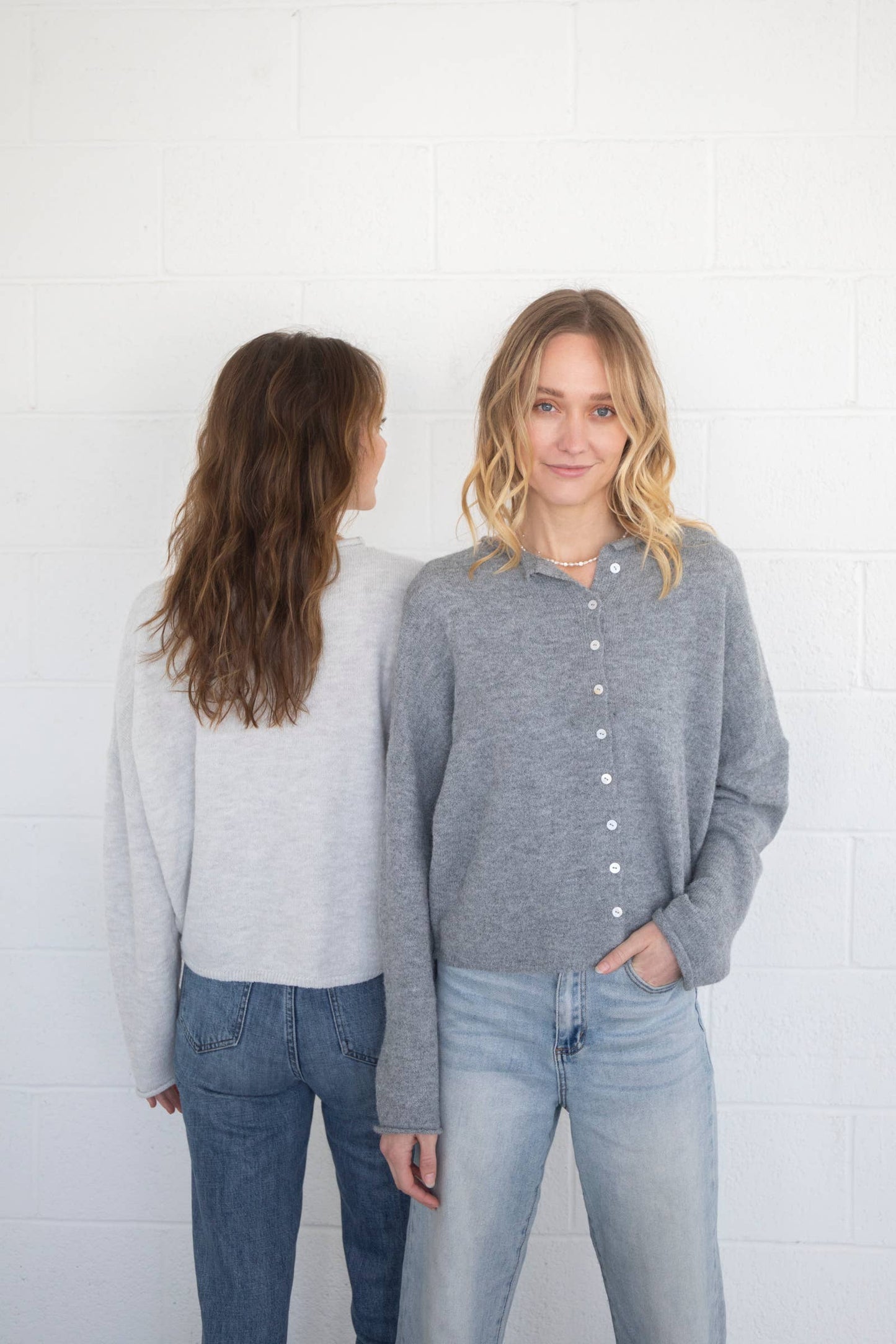 Piper Cardigan in Heather Grey