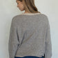 Pinstripe Piper Cardigan in Natural