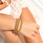 Gold Beaded Stretch Bracelet