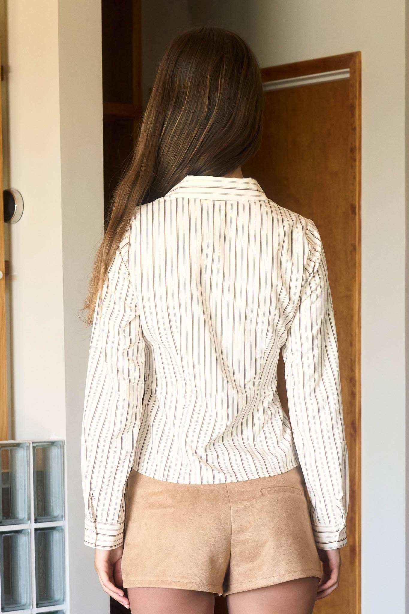 Stripe Collar Long Sleeve